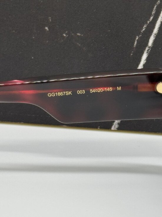 NEW GUCCI GG1667SK 003 SUNGLASSES BLACK/HAVANA UNISEX EYEWEAR